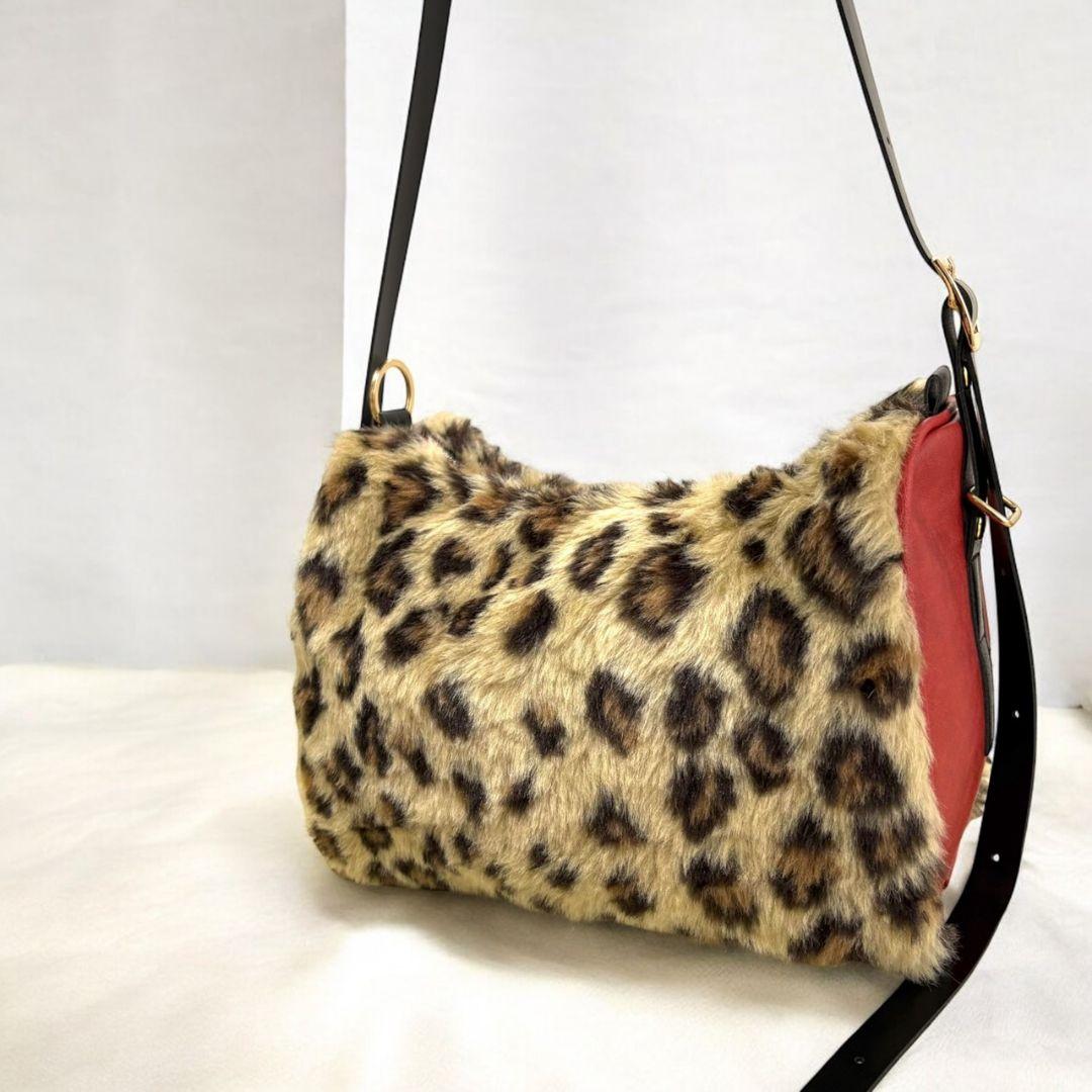 Accent Bag／reopa fur × red