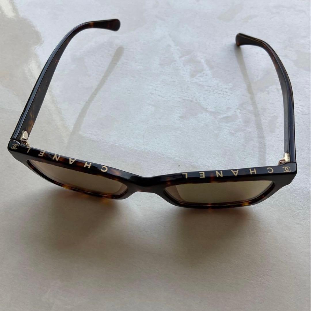 CHANEL ブラウン サングラス 四角形フレーム