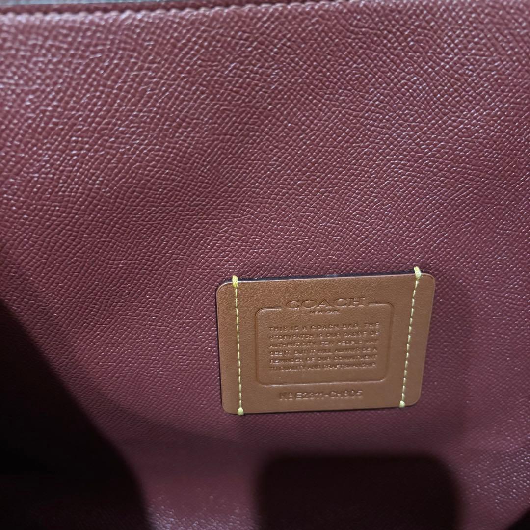 coach コーチ　ブラックレザー ビジネスバッグ