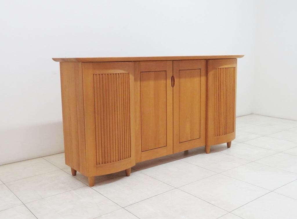 北欧 デンマーク製 サイドボード ビーチ無垢材 キャビネット検skovby