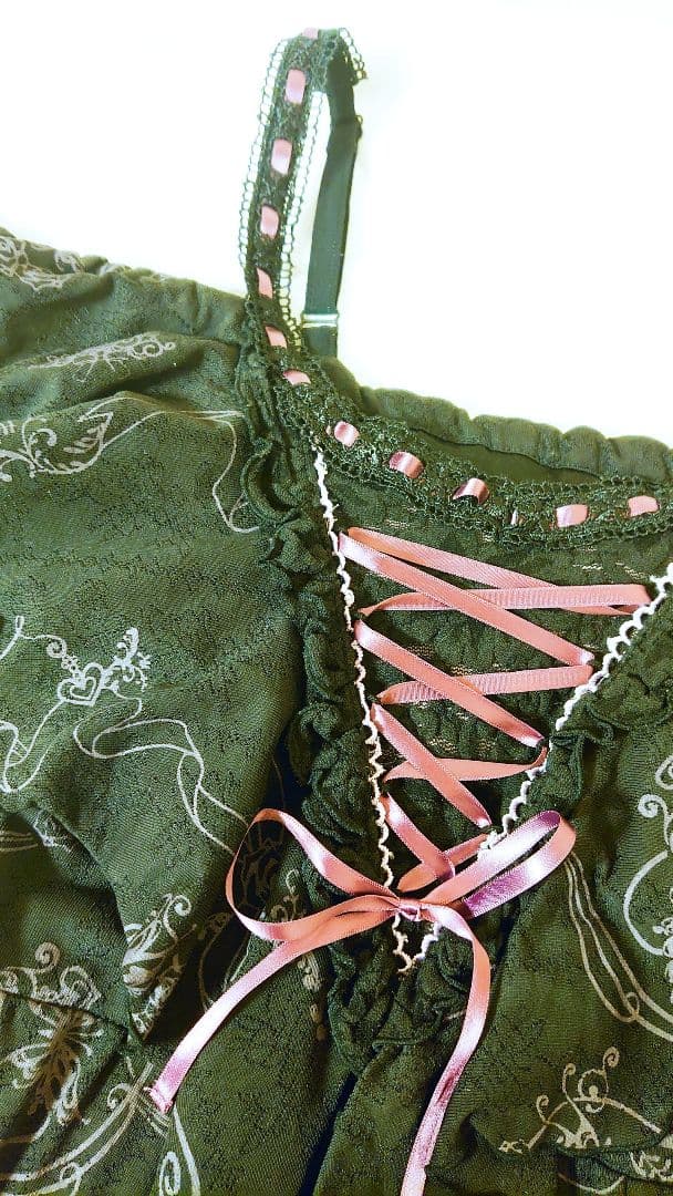 h.NAOTO 花柄オフショルダー膝丈ワンピース