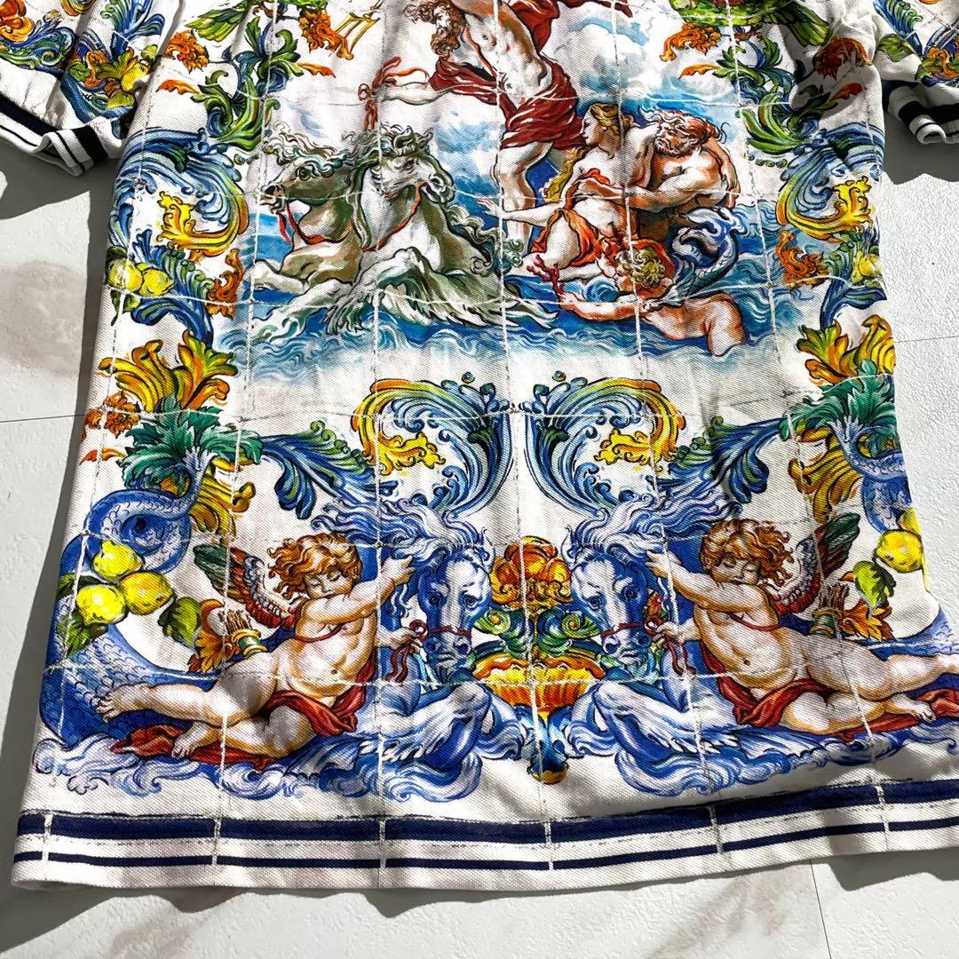 入手困難✨ ドルチェアンドガッバーナ マヨリカ ポロシャツ メンズ S相当