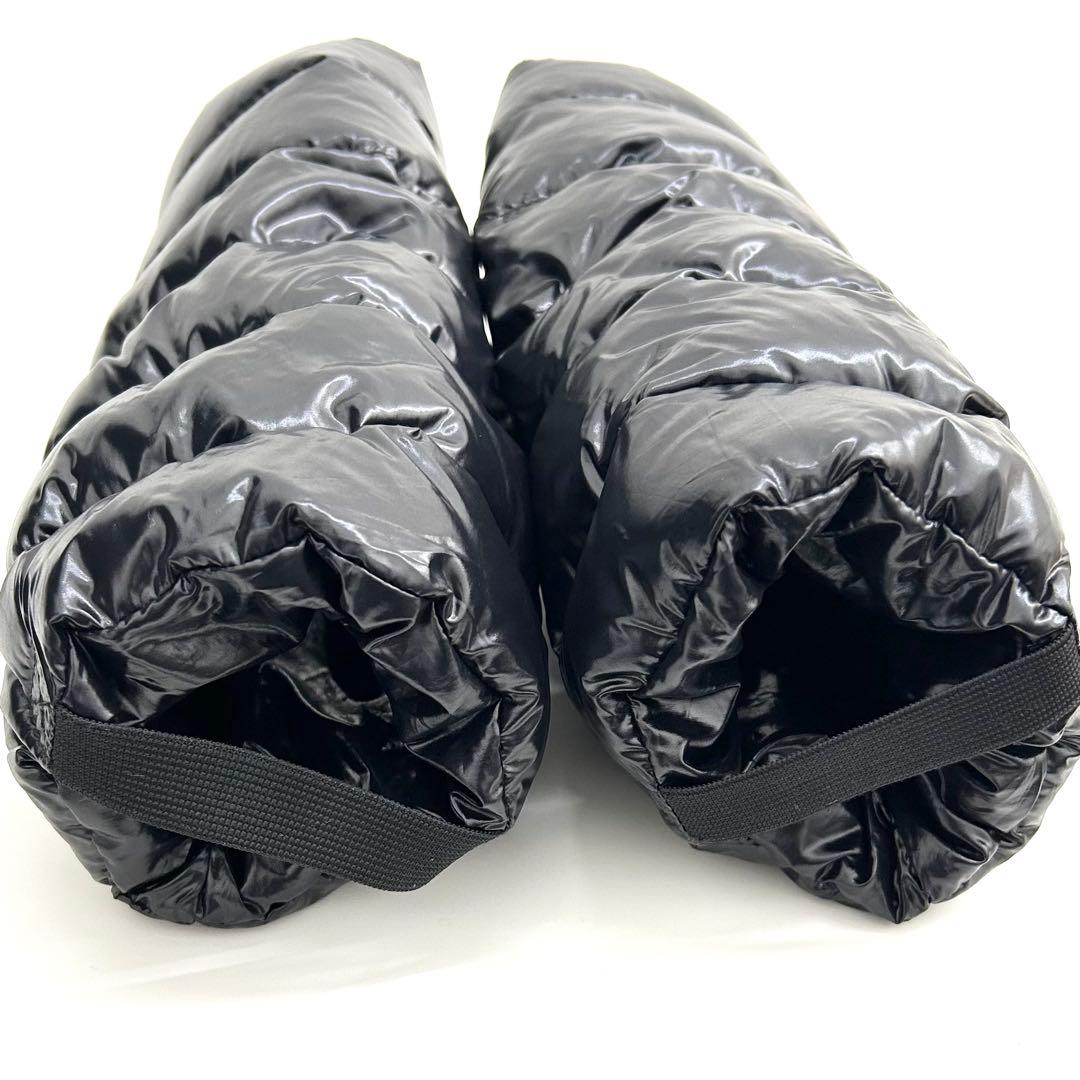 【中古良品】正規店購入品 モンクレール ダウン レインブーツ ブラック 24cm