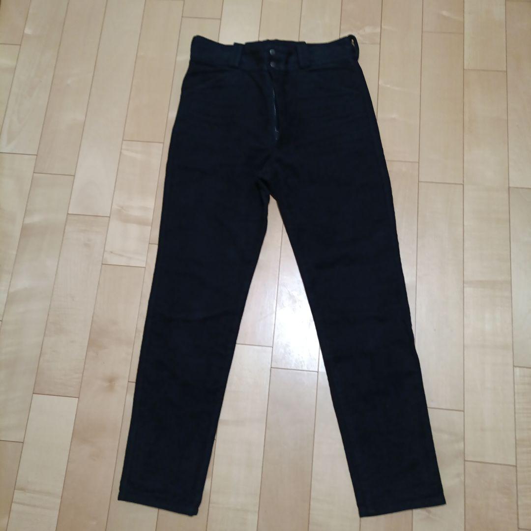 COMOLI モールスキン　ライダースパンツ　Black 黒