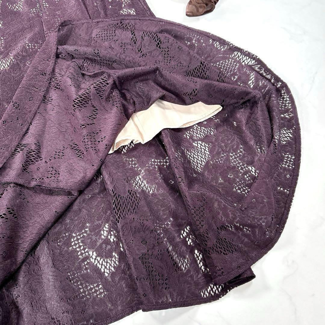 Dorry Doll　シフォンボレロセットメニーウエイドレス　ダークブラウン　M