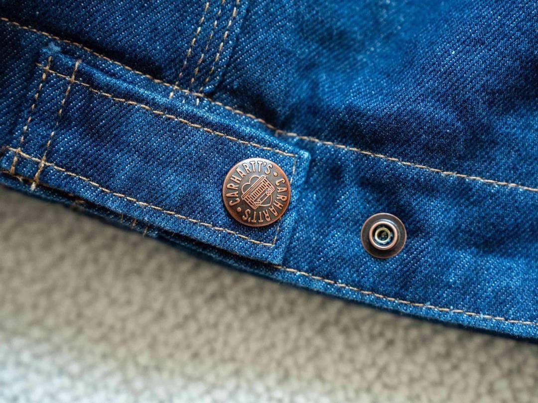 Carhartt カバーオール ダークブルー/バーガンディ