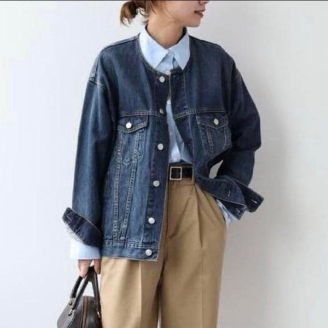 JOURNAL STANDARD relume ノーカラー デニムジャケット