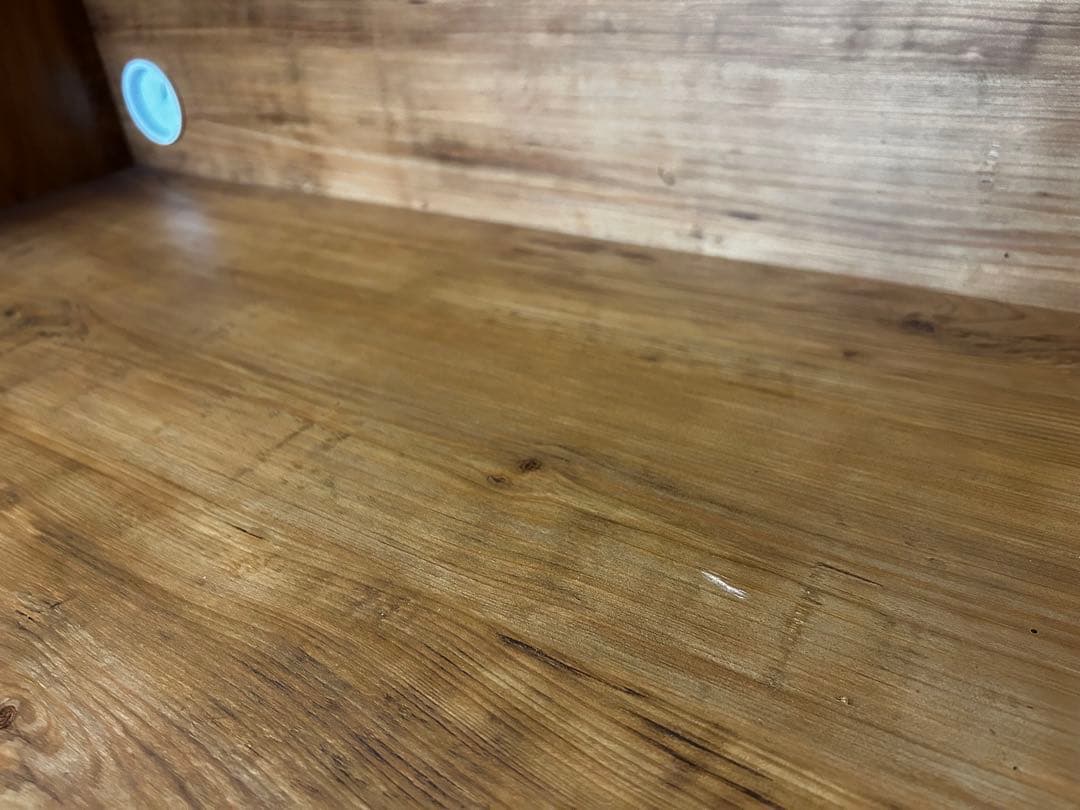 木目調食器棚 収納力抜群