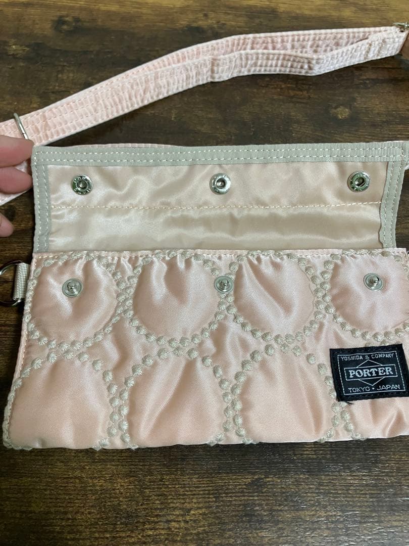 ミナペルホネン ポーター ウォレット ショルダーバッグ タンバリン