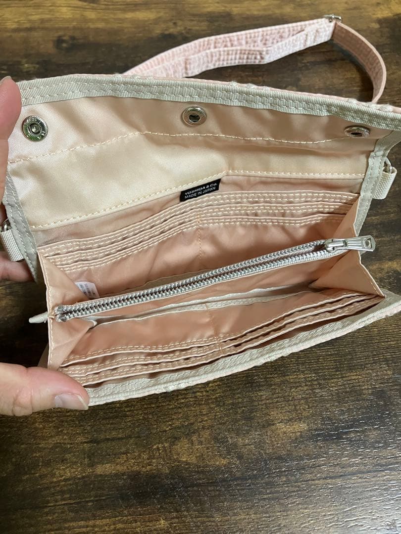 ミナペルホネン ポーター ウォレット ショルダーバッグ タンバリン