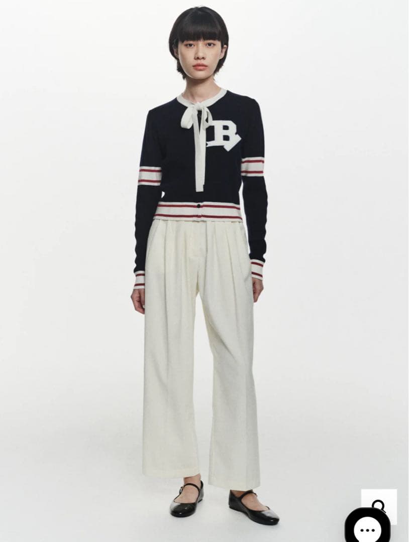 トップス Bibiy. B. CLUB TIE CARDIGAN NAVY