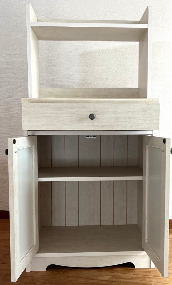 ニトリ　レンジボード・レンジ台 収納棚付き　リズバレー　北欧風　カントリー