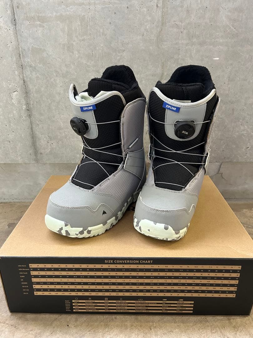25cm キッズ Burton ジップライン BOA® スノーボードブーツ