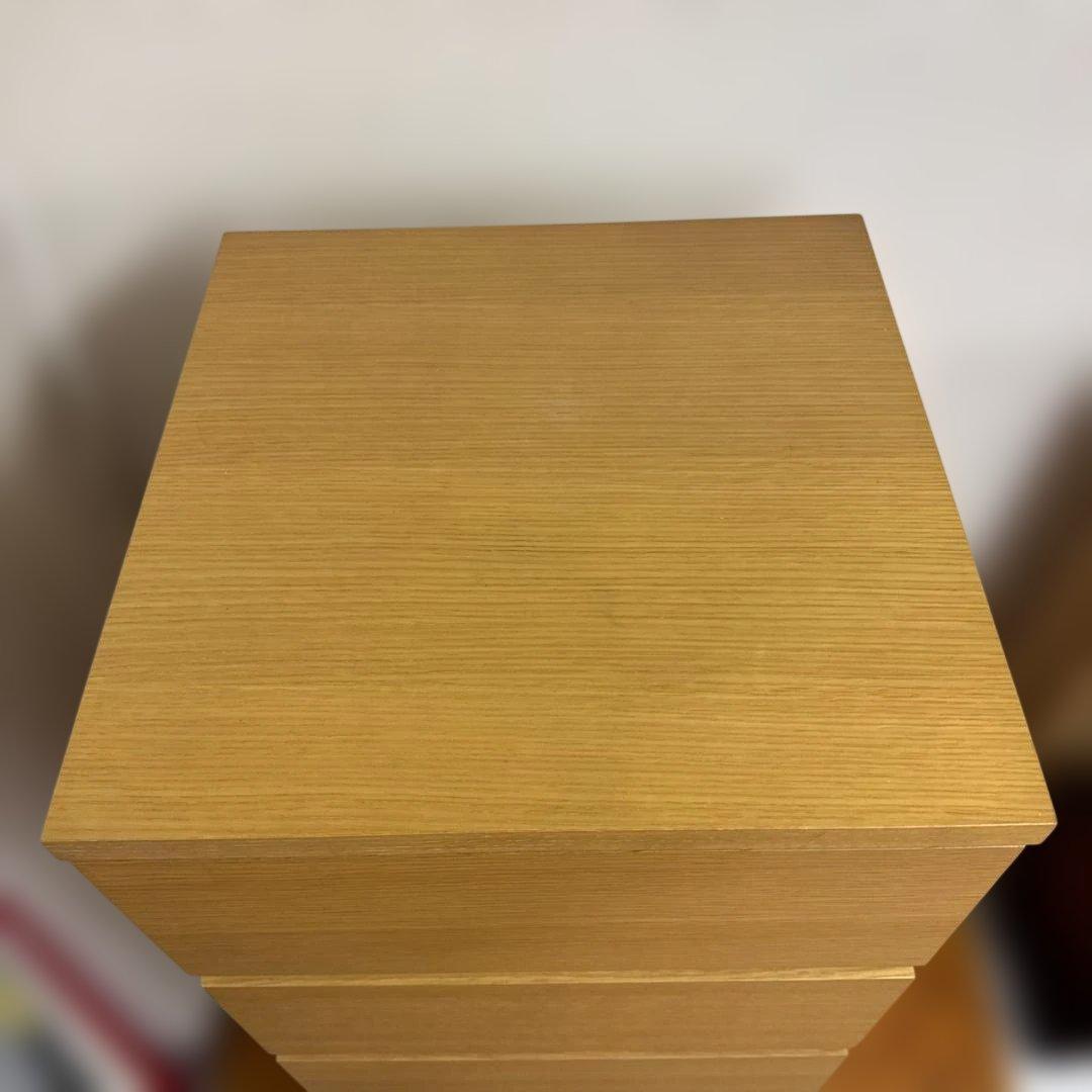 ★無印良品　オーク材チェスト4段　タンス　引出し　MUJI