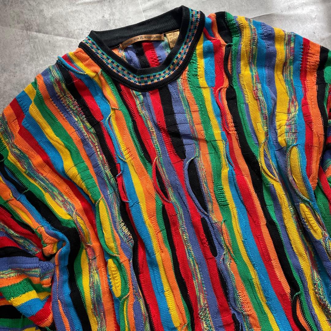 【ブルズ】 c-boy style COOGI風 3Dニット デニムパンツ