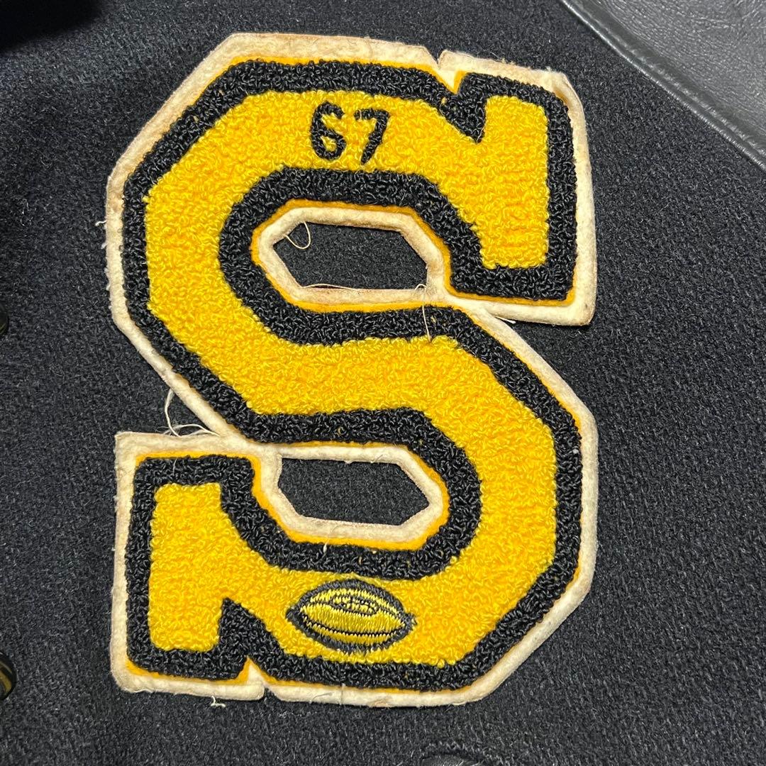 断*中様 60sビンテージ デロングDeLong 筆記体タグ ブラックスタジャン