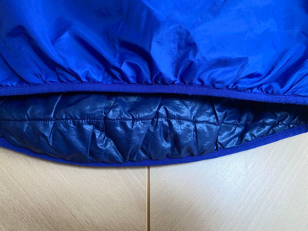 パタゴニア、パプボールベスト スナップボタン、ダウンベスト、ブルー、サイズ L