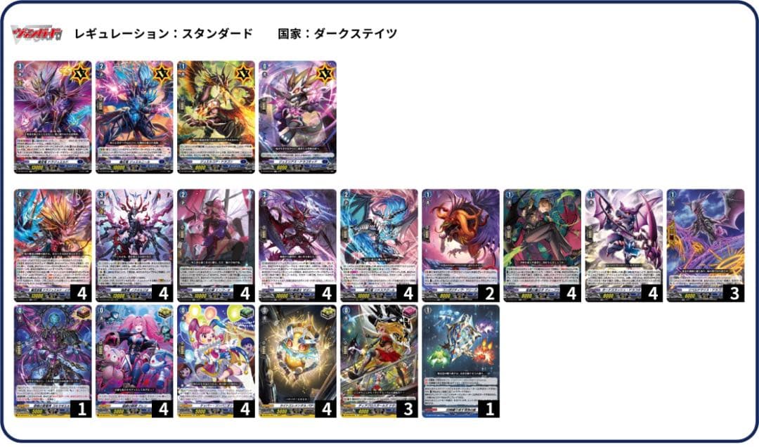 ヴァンガード ダークステイツ　ドラジュエルド　デッキ