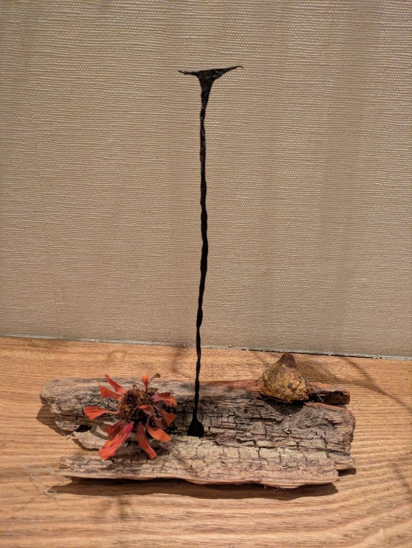 ロック　西アフリカ　キシ族　鉄貨幣　25センチ　インド灯火器1点