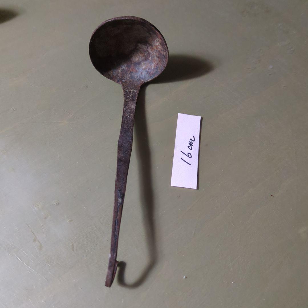 ロック　西アフリカ　キシ族　鉄貨幣　25センチ　インド灯火器1点