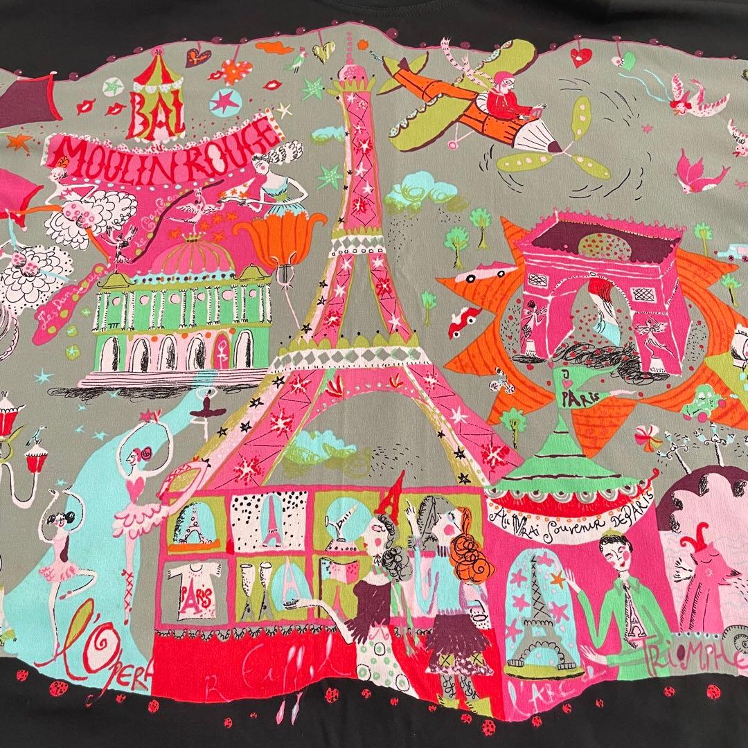 トクコプルミエヴォル パリ アート チュニック 9号 バルーン袖 日本製 アシメ