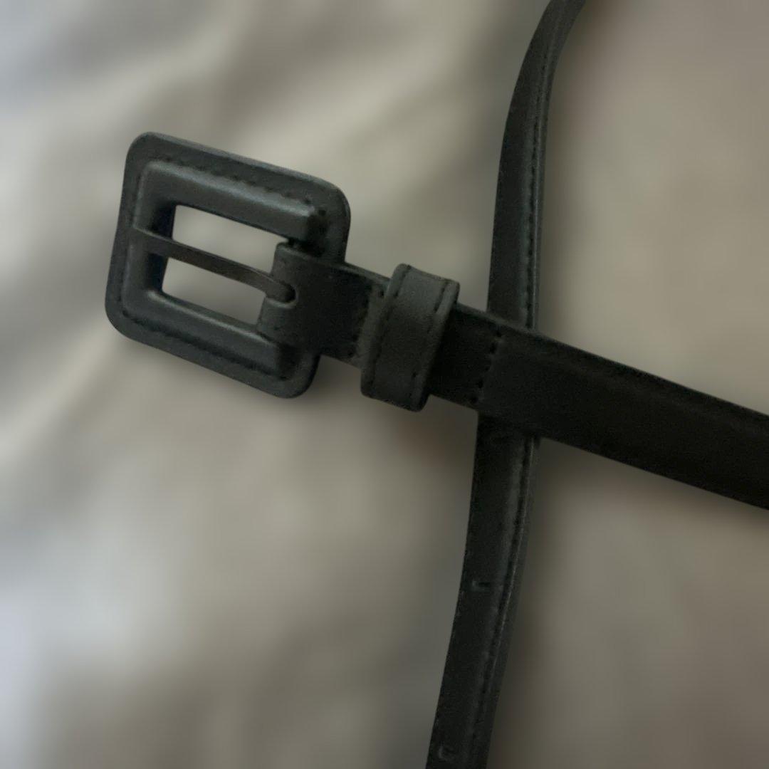 COUDRE★金子綾☆ブラックレザーベルト フリーサイズ