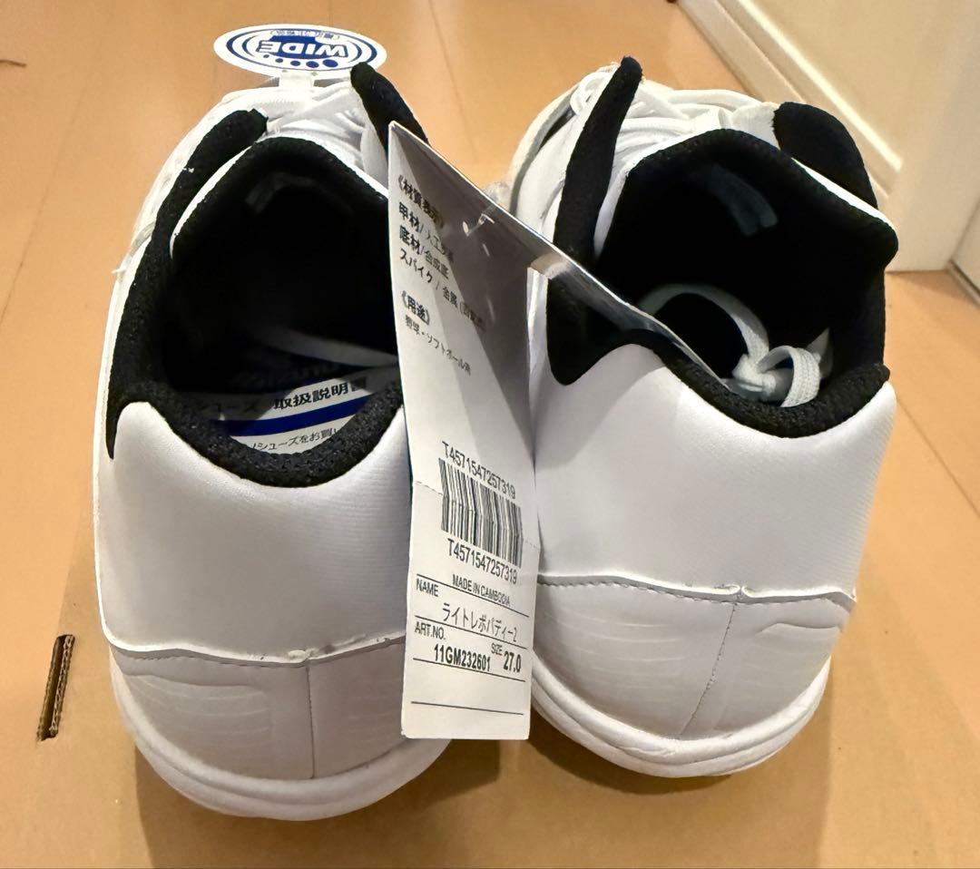 新品☆Mizuno ライトレボバディー2 27.0 cm 野球　スパイク　P革付