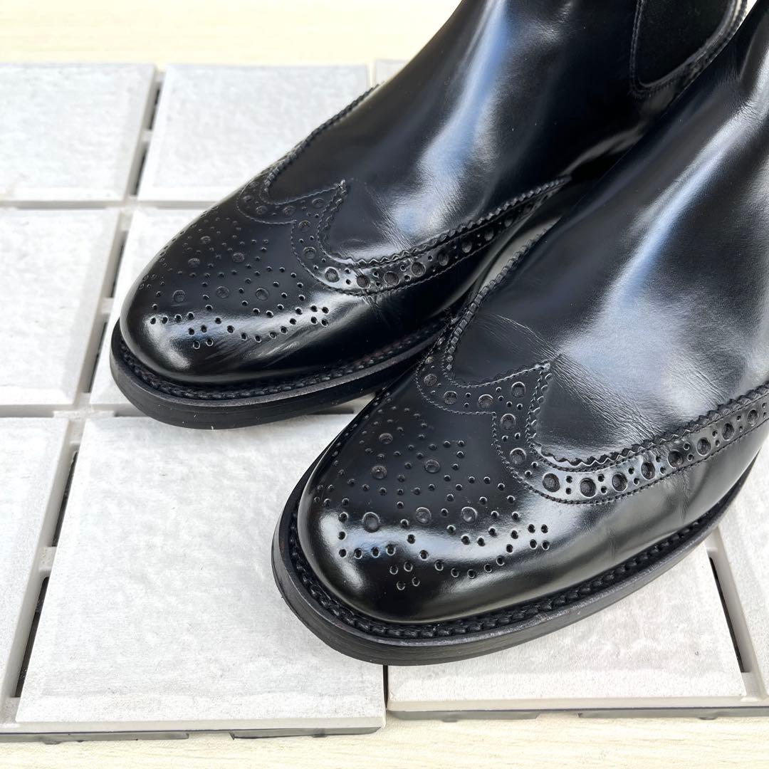 38 チャーチ KETSBY サイドゴア　ショートブーツ 黒　24.5