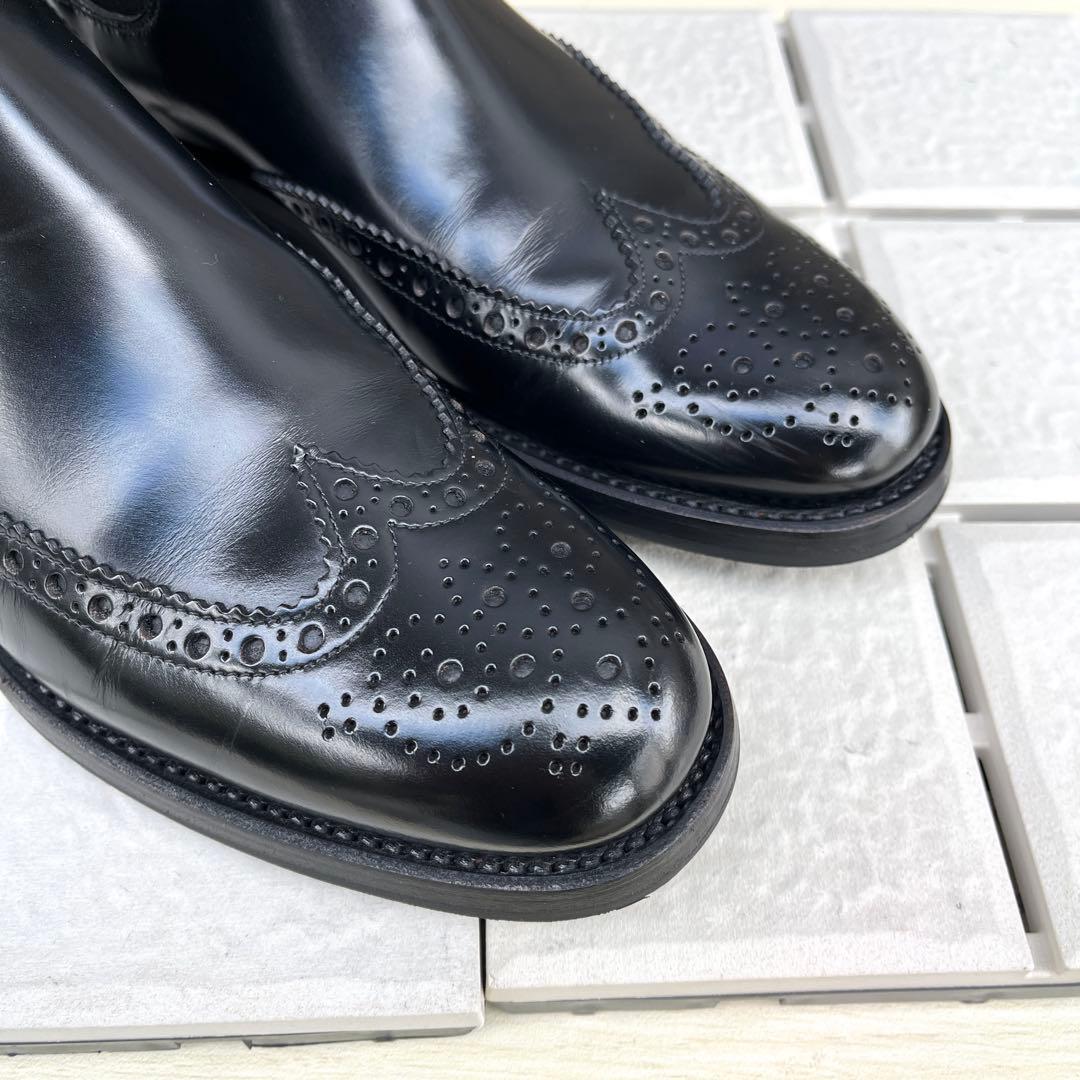 38 チャーチ KETSBY サイドゴア　ショートブーツ 黒　24.5
