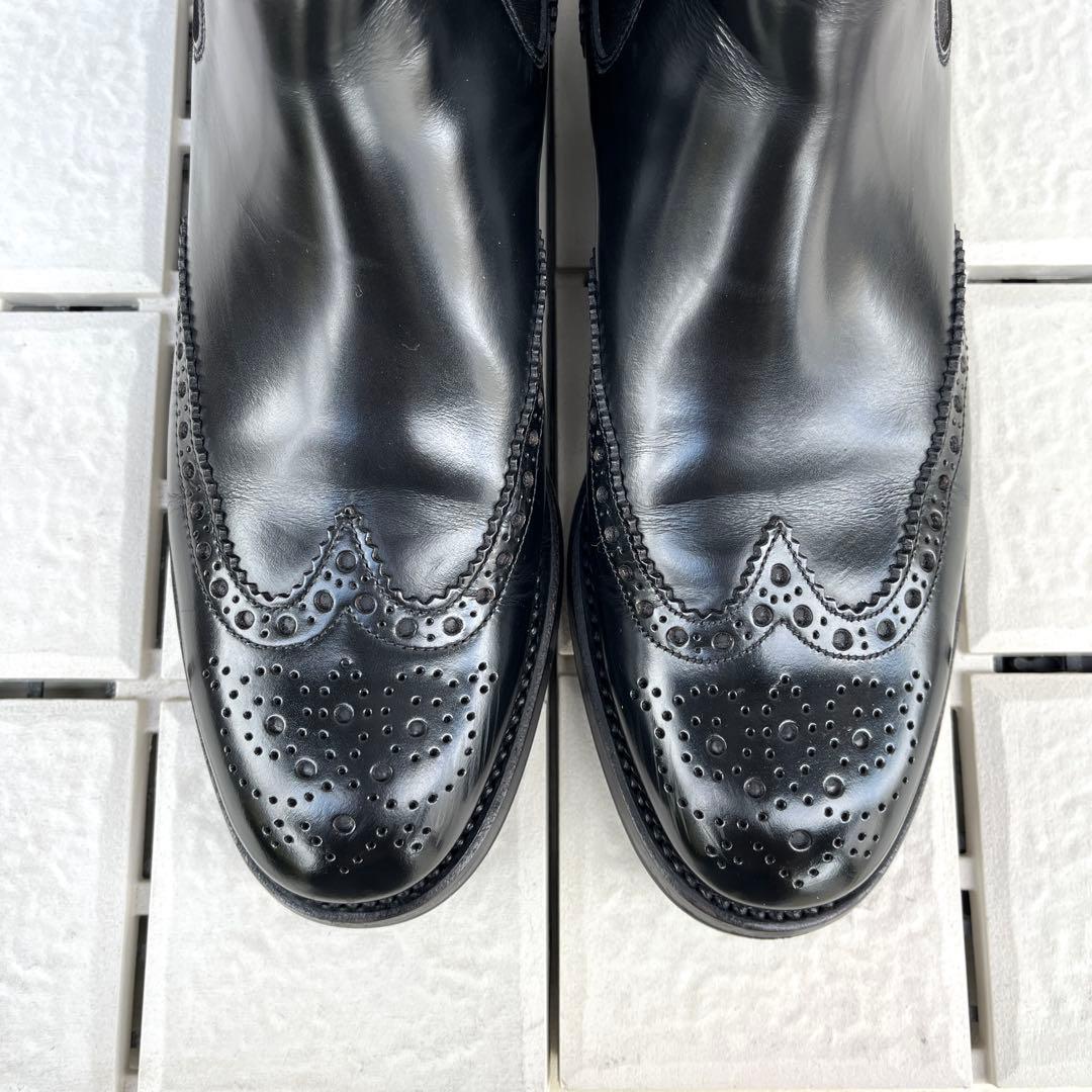 38 チャーチ KETSBY サイドゴア　ショートブーツ 黒　24.5