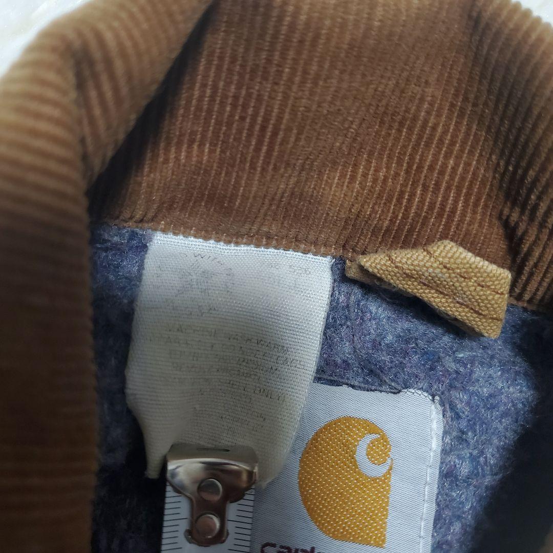 80s　星タグ　カーハート　デトロイトジャケット　ブラウン 6BLJ