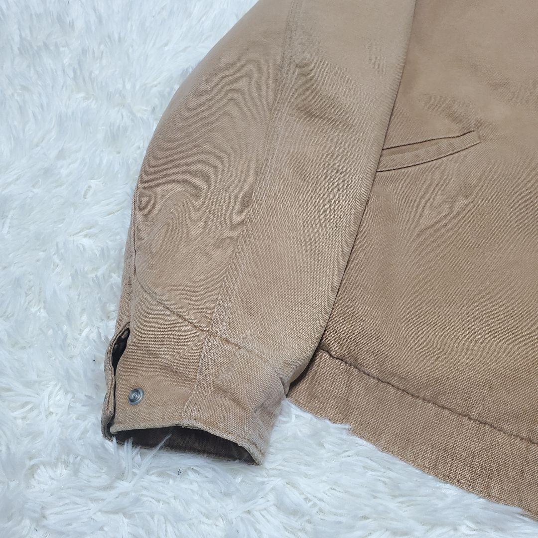 80s　星タグ　カーハート　デトロイトジャケット　ブラウン 6BLJ