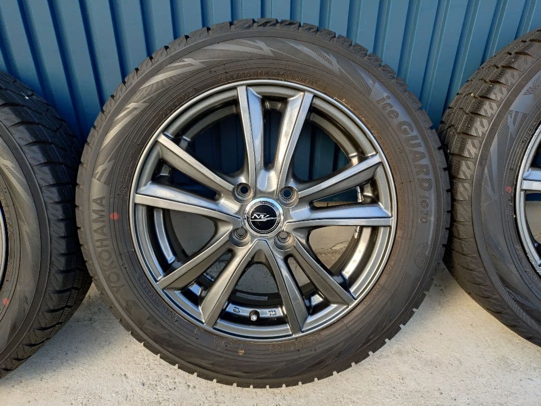 良品 185/60R15 2021 22年製 ヨコハマ スタッドレス 2本分①