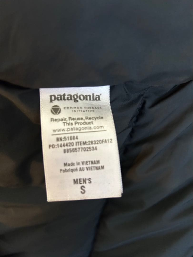 patagonia ダウンジャケット Sサイズ ブラック