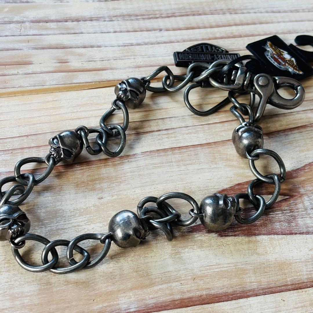 ハーレーダビッドソン ウォレットチェーン スカル morter cycles