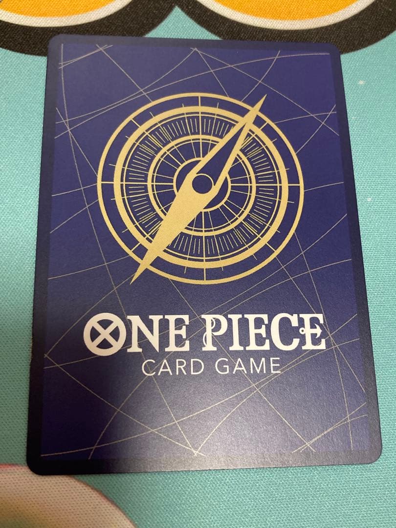 ワンピースカード　ルフィ　コミパラ　傷あり