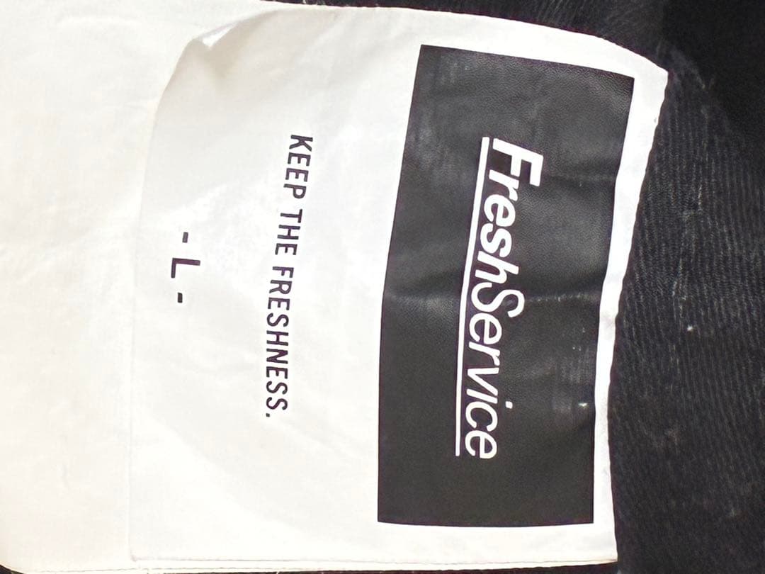 FreshService バックサテンオーバーオール ブラック