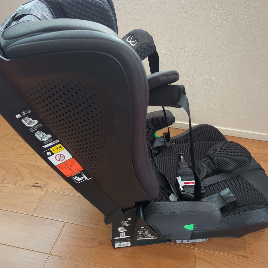 (美品)エールベベ チャイルドシート PAPATTO R ブラック