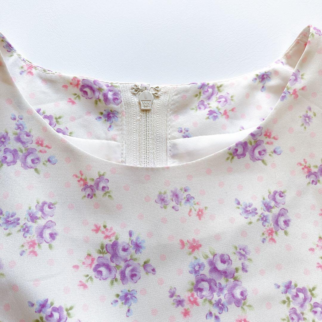 ラベンダー×花柄 120size セレモニー 入学 卒園 発表会 フォーマル