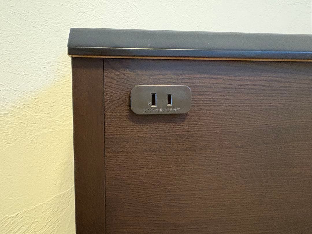 フランスベッド　ワイドダブルベッドフレーム ヘッドボード付き