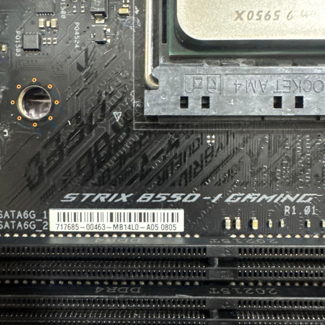 AMD Ryzen 9 5950X + ROG B550-I CPUセット