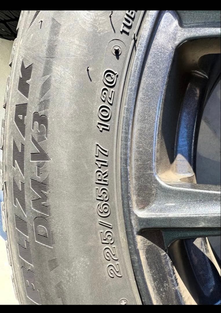 225/65R/17BRIDGESTONE DM-V3スタッドレスホイールセット