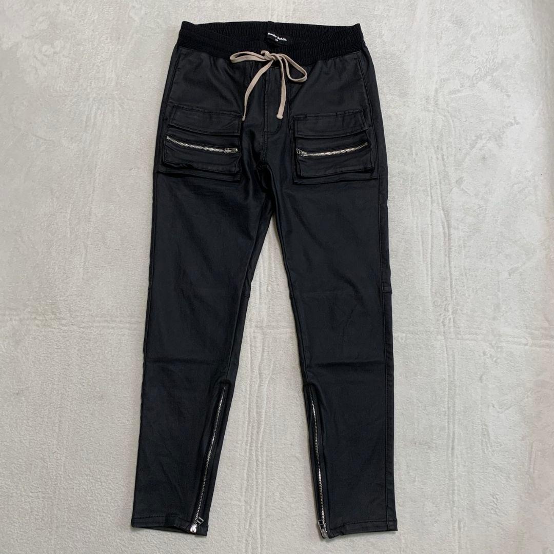 【美品】DANKE SCHON スキニー カーゴパンツ コーティング XL