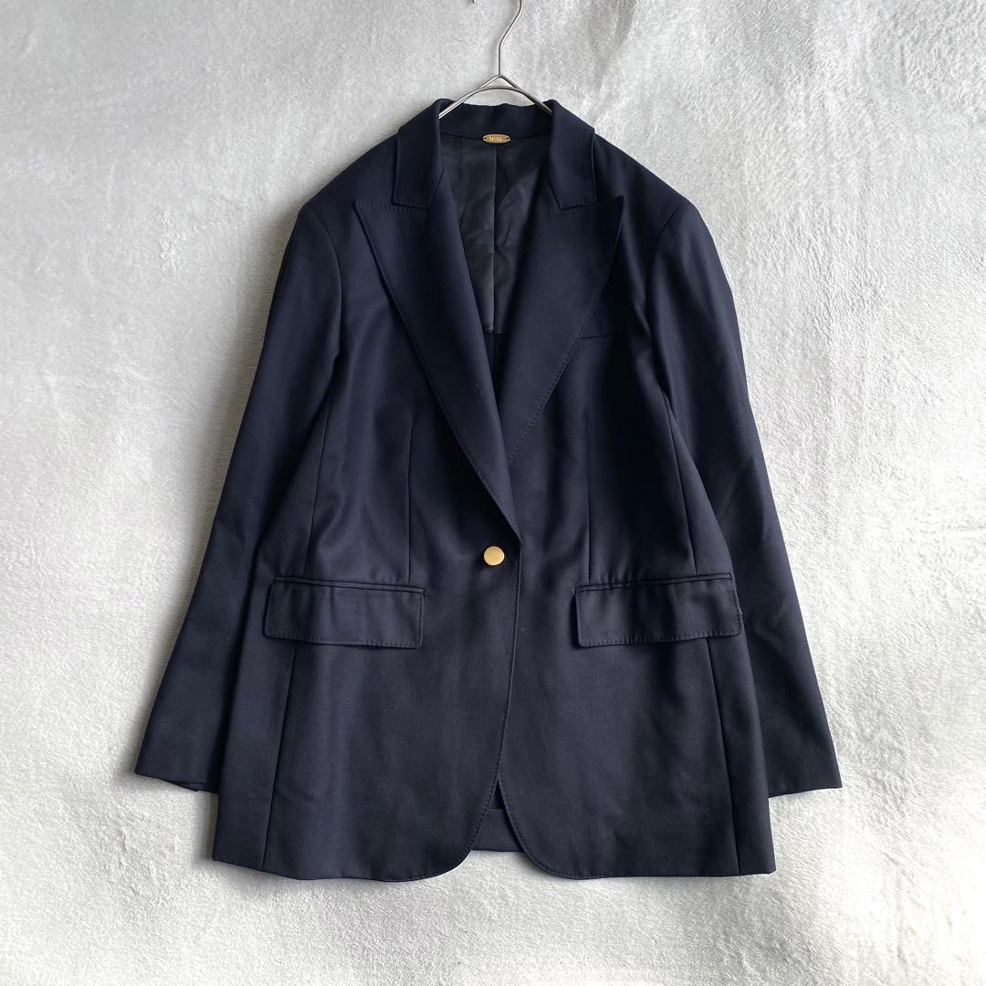 【ほぼ未使用✨】ドゥーズィエムクラス　カシミヤ混　Navy 1B ジャケット