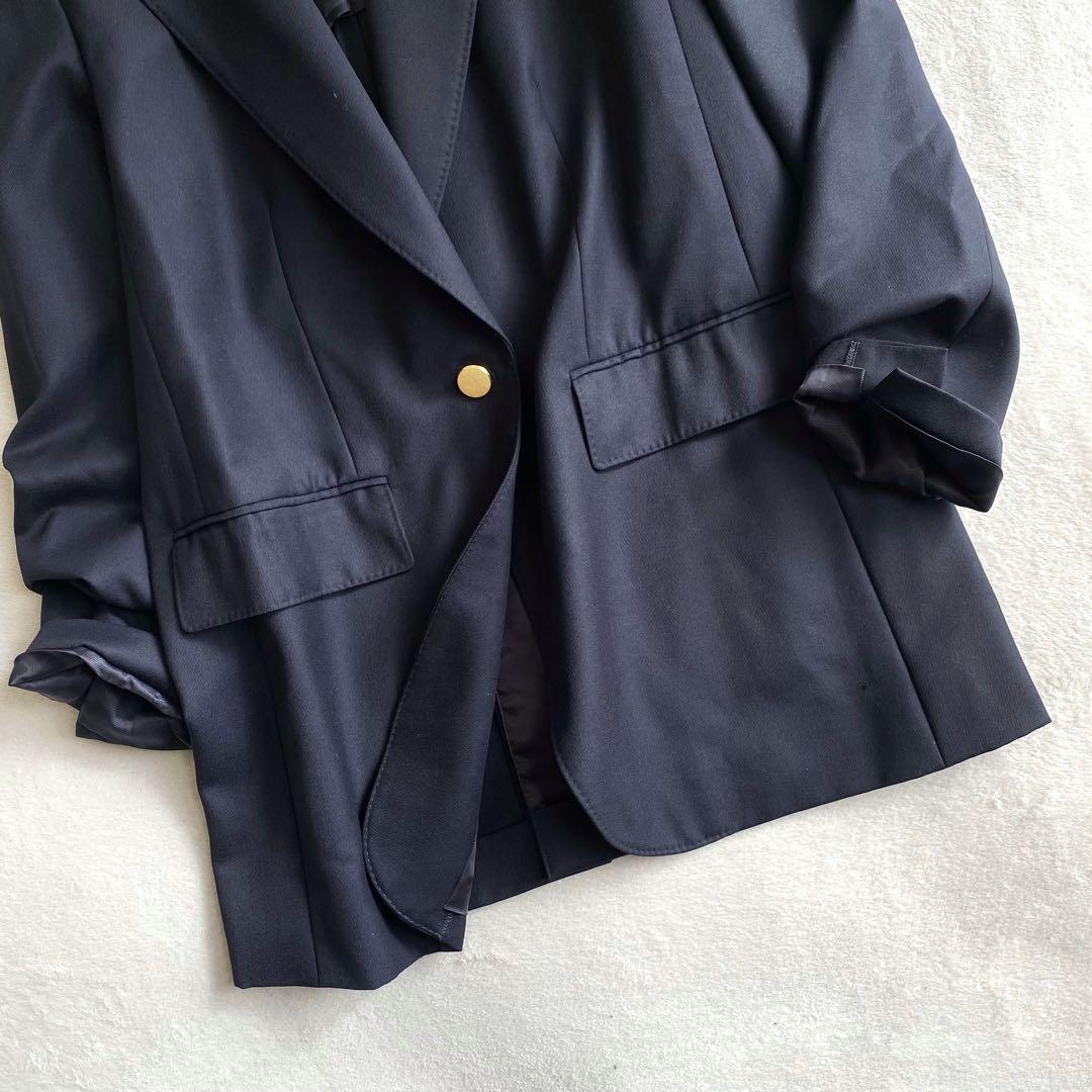 【ほぼ未使用✨】ドゥーズィエムクラス　カシミヤ混　Navy 1B ジャケット
