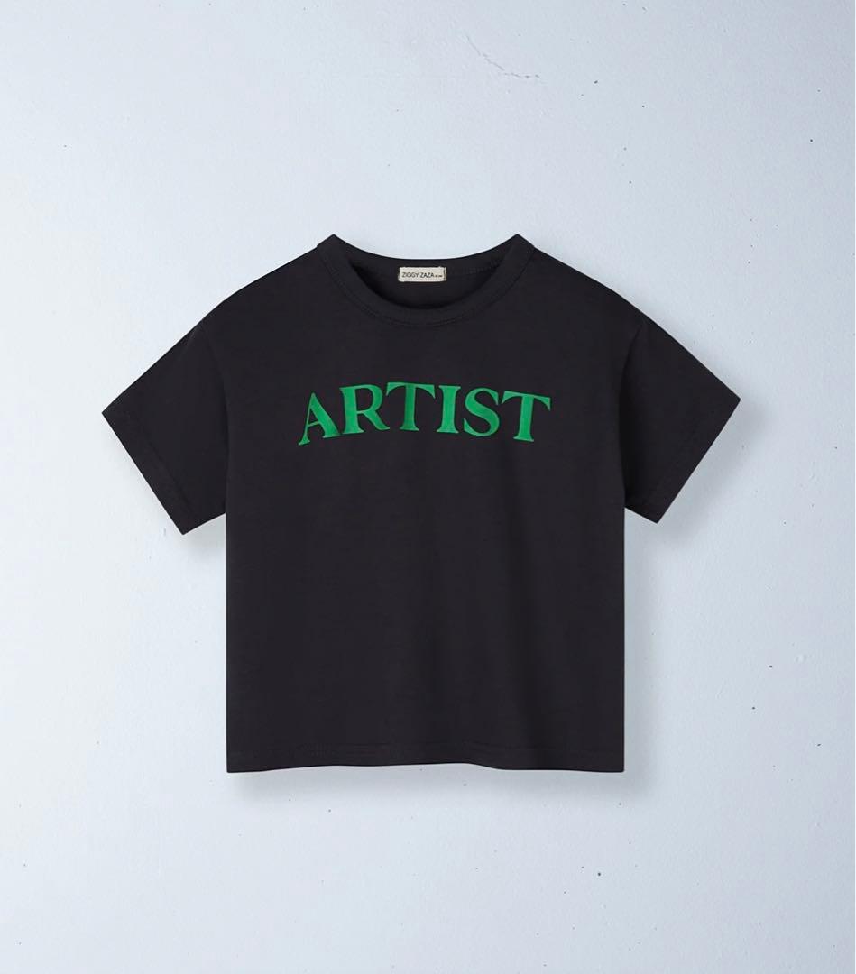 トップス ziggy zaza artist tee bright green bebe