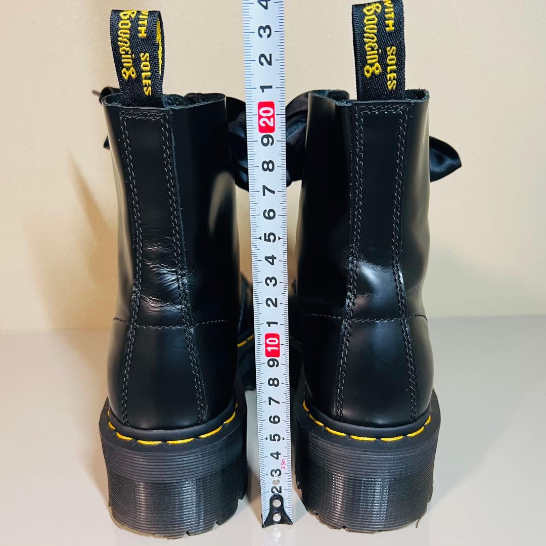 【美品】ドクターマーチン MOLLY 6ホール ブーツ UK4 ブラック 厚底