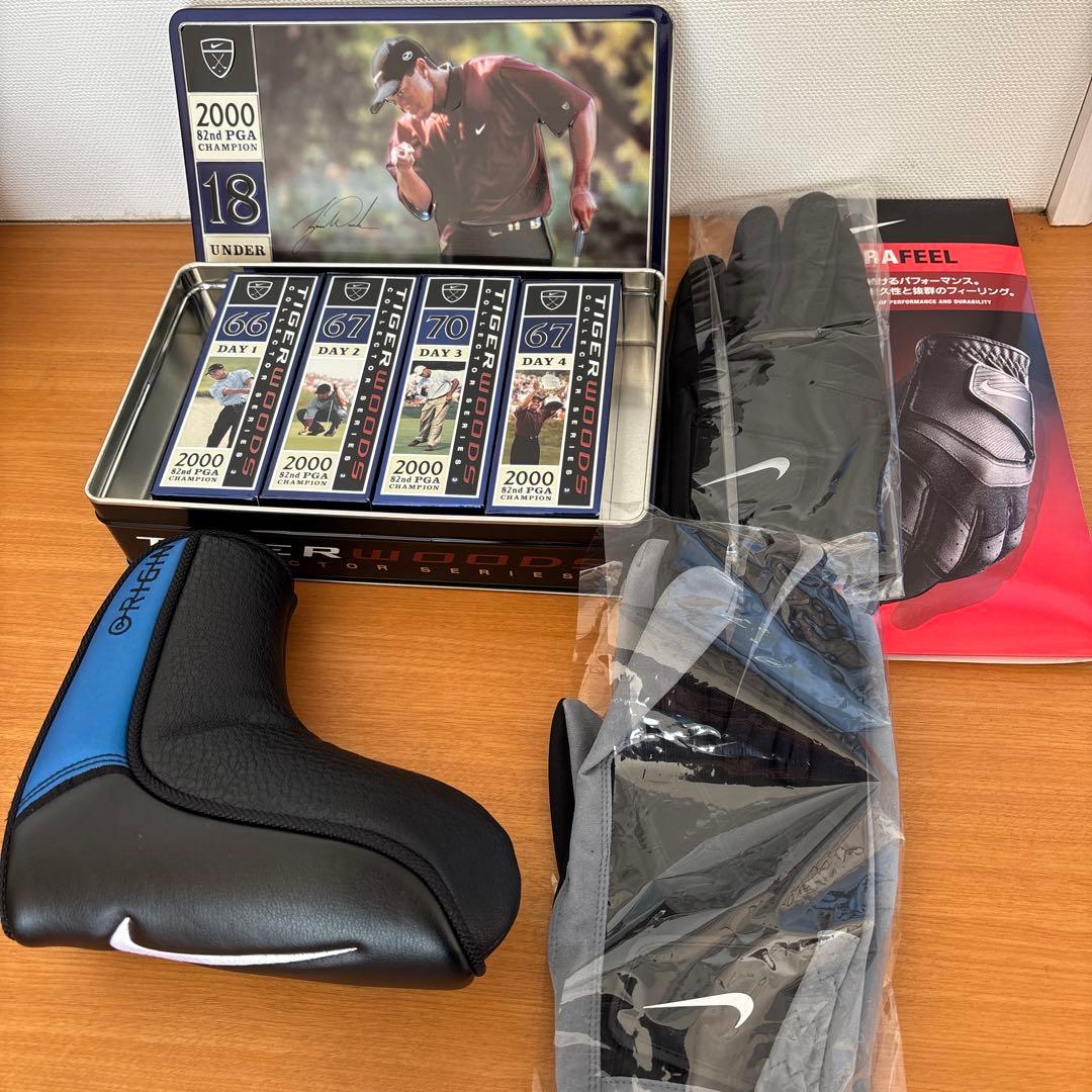 ナイキパターカバー ／ゴルフグローブ2種セット／全米プロコレクションボール