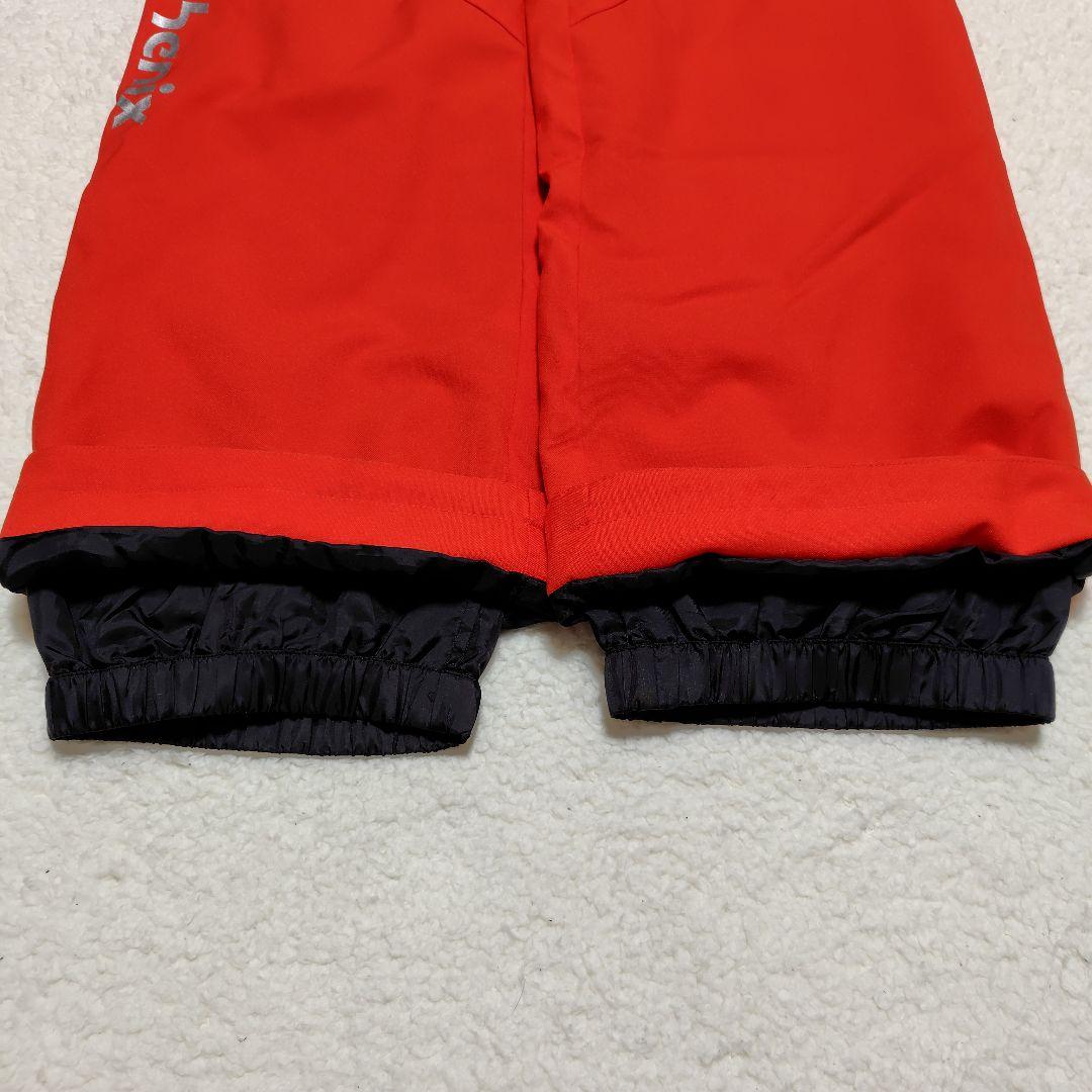 美品 phenix ジュニア スキーウェア上下セット150 撥水 防寒 ネイビー