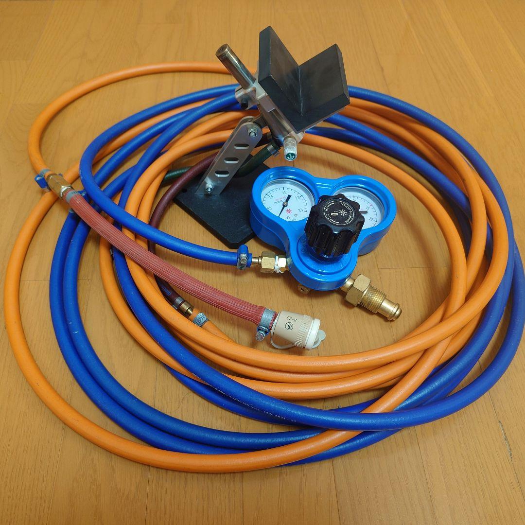 aicoloさま GTT社酸素バーナー links L字マーバー、酸素調整器等付